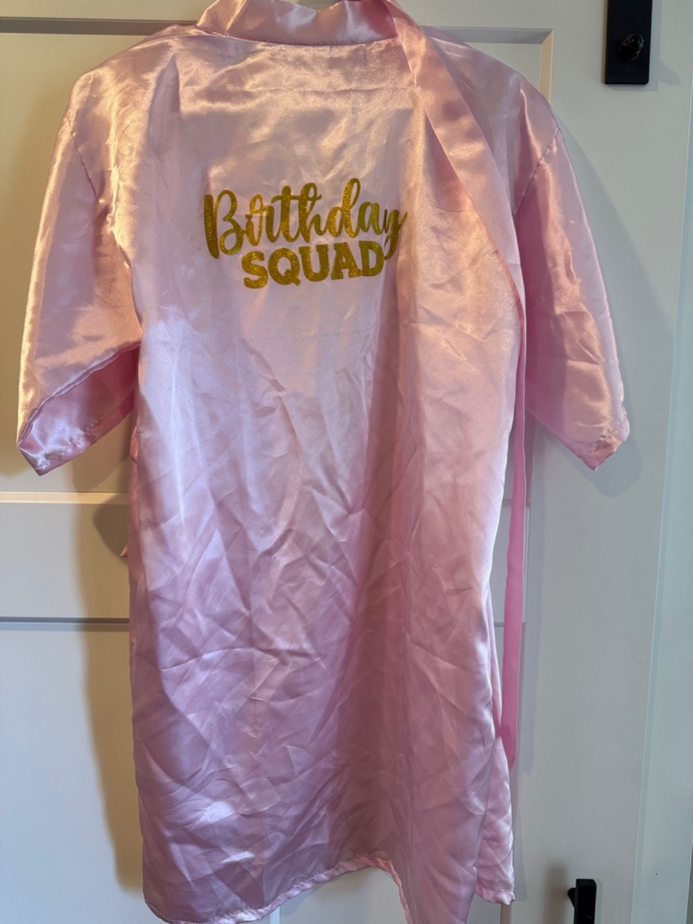 Kid Pink "Birthday Squad" Robe